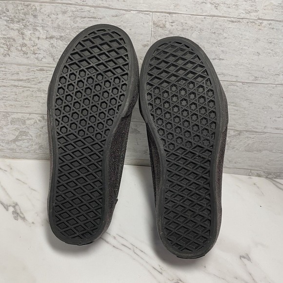 Vans Black Rainbow Glitter Sneakers Youth Size 3.5 - Picture 7 of 8